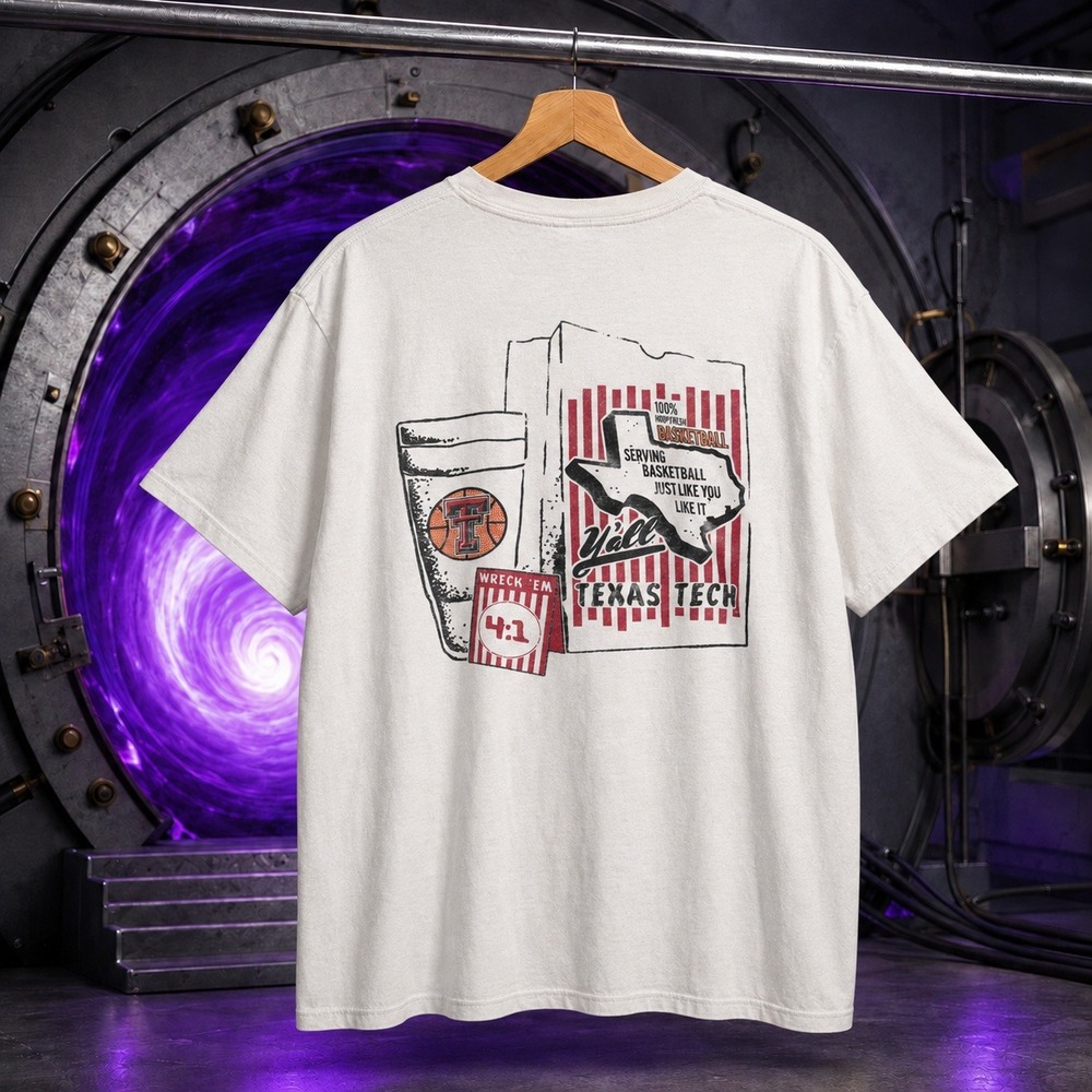Texas Tech Whataballer Graphic Tee White Large Whataburger Inspired Mens Shirt
